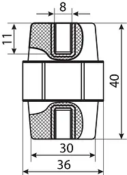 Ізолятор‑тримач SM45 АСКО‑УКРЕМ (A0150100007) - мініатюра 3
