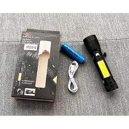 Акумуляторний ліхтар X-Balog BL-W545 1011 CREE T6 світлодіодний ручний Zoom 18650 - мініатюра 9
