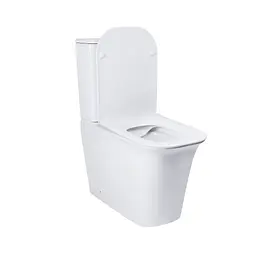 Унітаз-компакт Qtap Nando безобідковий з сидінням Soft-close QT12221222AW - мініатюра 12