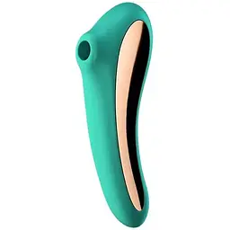 Вакуумний стимулятор із вібрацією Satisfyer Dual Kiss Green