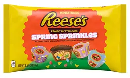 Шоколадні цукерки Reese's Peanut Butter Cups Miniatures with Spring Sprinkles 263г - мініатюра 2