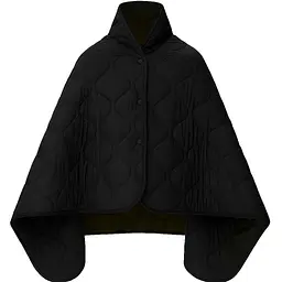 Кемпінгова ковдра з чохлом Deep Black 150×200 см KT7001002 з кнопками які дозволяють використовувати як пончо