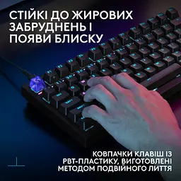 Клавіатура Logitech G316 X TKL USB UA Black (920-014205) - мініатюра 9