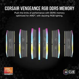 Модуль пам'яті Corsair DDR5 64GB (2x32) Vengeance 5600MHz RGB (CMH64GX5M2B5600Z40K) - мініатюра 6