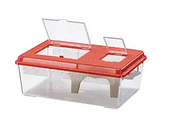 Контейнер для дрібних тварин, риб, черепах та комах Ferplast Geo Flat Large 8 л 46.7x30.5x17.5 см 60043099