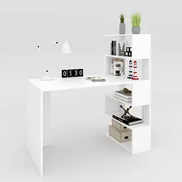 Письмовий стіл Open shelf 750х1200х550 мм Білий