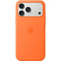 Чохол Silicone Case with Button, Animation & MagSafe для Apple iPhone 17 Pro Max Orange AAA [153248] - мініатюра 2