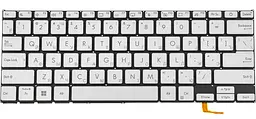 Клавіатура для ноутбука ASUS (X1402, X1403 series) rus, silver, без фрейму, підсвітка клавіш
