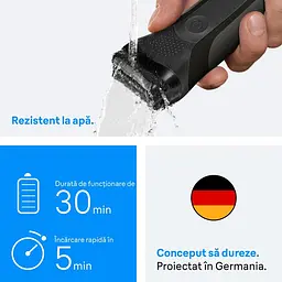 Електро Бритва BRAUN 300S Red. Тип гоління: сухе / акумулятор / Час автономної роботи: 45 хв / - мініатюра 4