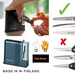 Точило для ножиць Fiskars Functional Form Чорно-сіре 1000812 - мініатюра 2