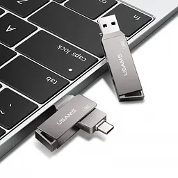 Флешка подвійна USAMS 16 GB металева Type-C OTG USB 3.0 (US-ZB198) - мініатюра 4