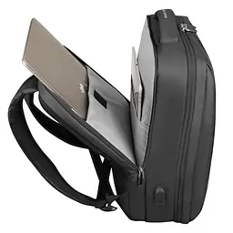 Дорожній рюкзак для ноутбука Mark Ryden MR9668SJ 15.6 дюймів з USB-портом Чорний - мініатюра 7