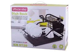 Сушарка для кухонного посуду настільна сушарка Kamille 575 x 350 x 275 мм - мініатюра 3