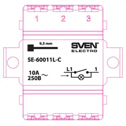 Вимикач Sven SE-60011L-C cream (7100034) - мініатюра 5