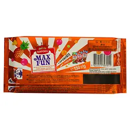 Шоколад молочний Корона Max Fun Манго ананас и маракуя 150 г (887856) - мініатюра 2