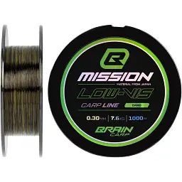 Волосінь Brain Mission Carp Line (Camo) 1000m 0.30mm 7.6kg
