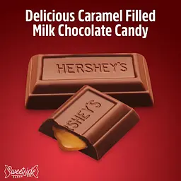 Шоколадні цукерки Hershey's Zero Sugar Caramel Filled Chocolate Candy 85г - мініатюра 7