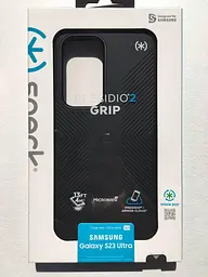 Оригінальний протиударний чохол для Samsung Galaxy S23 Ultra Speck Presidio2 Grip Black 150344-D143 - мініатюра 2