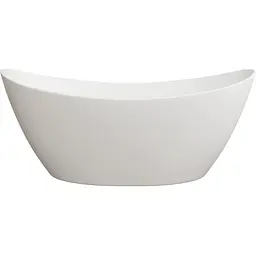 Ванна окремостояча матова Amidicon Capri 170x77 з литого каменю CAPRI_170_MAT, Білий матовий