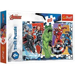 Пазл Trefl Непереможні Месники Marvel колаж 60 ел. (17357)