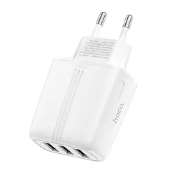 Адаптер мережевий HOCO Amazing three-port charger N15 3USB, 3.4A - мініатюра 2