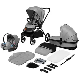 Коляска універсальна Lionelo Mika Plus 3 в 1 grey stone (LO-MIKA PLUS 3IN1 GREY STONE) - мініатюра 14