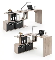Стіл комп'ютерний кутовий Forte Alma 1200x770x500 Дуб сонома (id27-0000-41-sonoma) - мініатюра 3