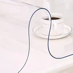 М'яке скло Прозора силіконова скатертина на стіл Soft Glass Захист для меблів 1.4х1.0 м (товщина 2мм) - мініатюра 4