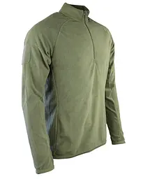Флісова кофта Kombat UK Alpha Mid-Layer Fleece M Оливкова (1000-kb-amlf-olgr-m) - мініатюра 2