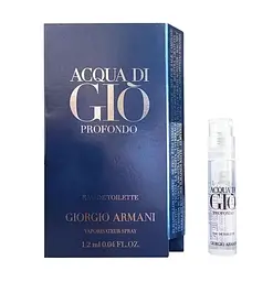 Оригінал Мініатюра Giorgio Armani Acqua Di Gio Profondo 1.2 мл Туалетна вода