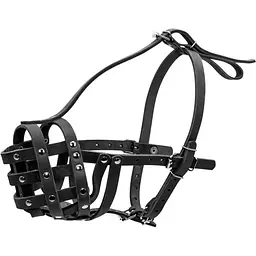 Намордник Collar твердий №6, 38 см, ротвейлер великий, чорний
