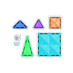 Конструктор Picasso магнітний Tiles Mini Diamond Series Set 100 деталей (817338022327) - мініатюра 3