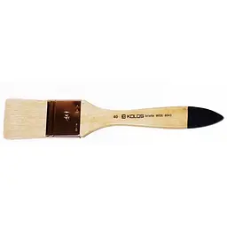 Пензель щетина флейц Wide 8043 №100 коротка ручка Kolos