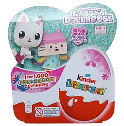 Набір шоколадних яєць Kinder Dream Works Cabby's Dollhouse Киця 4x20 г