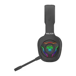 Навушники Bluetooth Stereo Walker WBT-79 RGB black UA - мініатюра 2