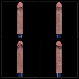 Вібратор Lovetoy Real Softee 9" Platinum Silicone 22.8 см коричневий - мініатюра 14