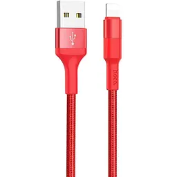 Кабель Hoco X26 Xpress Lightning 1m red