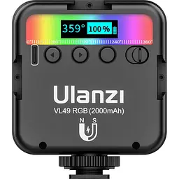 Накамерне світло Ulanzi VL49 RGB Black [75195] - мініатюра 4