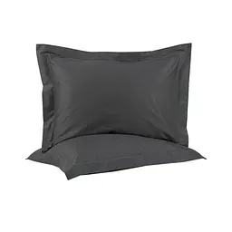 Наволочки сатин Lotus Home - Dakota Modern антрацит 50x70+5 (2 од)