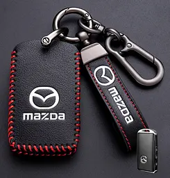 Чохол для автоключів Mazda із брелоком (3 кнопки №3)