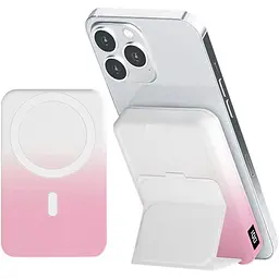 Портативний ЗП Power Bank JJT-A27-1 Gradient PD20W+QC 22.5W з БЗП 10000 mAh White / Pink - мініатюра 3