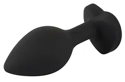 Анальная пробка Silicone Butt Plug 7.3 см (чорний) - мініатюра 3