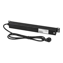 Блок розеток E-NET PDU/8M-16А Black на 8 розеток Schuko, с выключателем (25-00065) - миниатюра 4