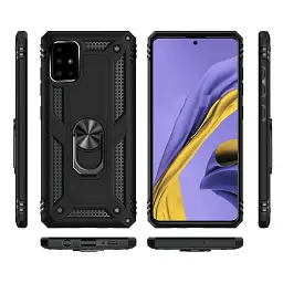 Панель BeCover Military для Samsung Galaxy A51 SM-A515 Black (704742) - мініатюра 2