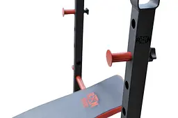 Лавка для жиму RN-Sport ReadMeBlack 4 грифи 100 кг дисків - мініатюра 6