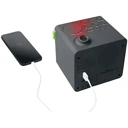 Радіо-годинник Muse M-189 P з USB та проекцією (M-189 P) - мініатюра 3