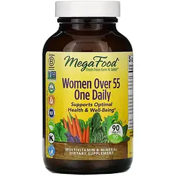 Мультивітаміни для жінок 55+ MegaFood Women Over 55 One Daily 90 таблеток - мініатюра 2