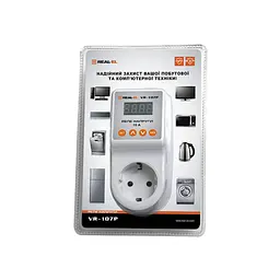 Реле напруги REAL-EL VR-107P, white (EL122300008) - мініатюра 9