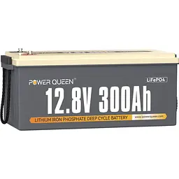 Акумулятор Power Queen LiFePO4 12V [12.8V/300Ah/3840Wh] [BMS 200A/200A] [123772] - мініатюра 2