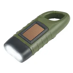 Динамо аварійний ліхтарик + microUSB (Зелений) - мініатюра 2